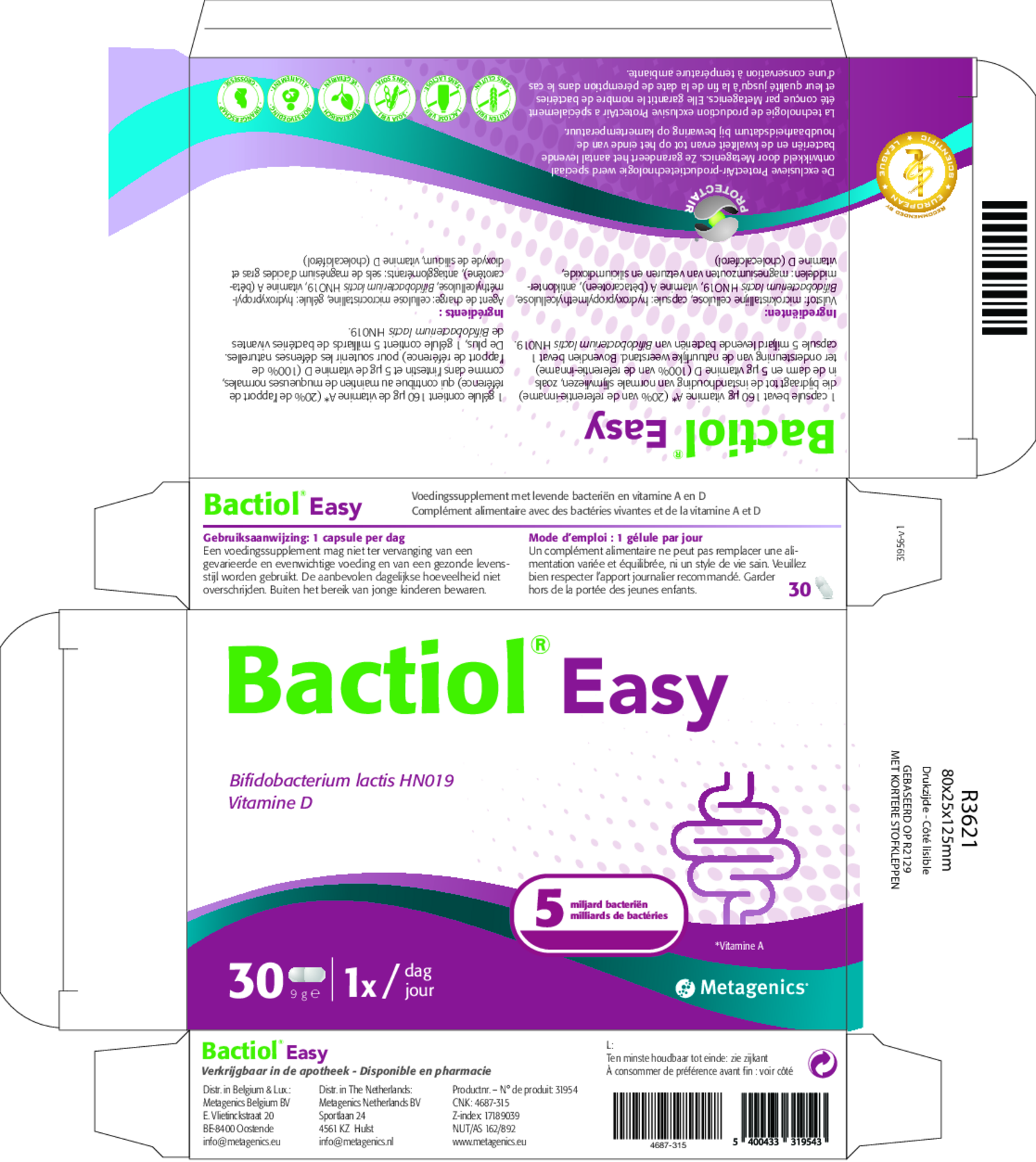 Bactiol Easy Capsules afbeelding van document #1, etiket